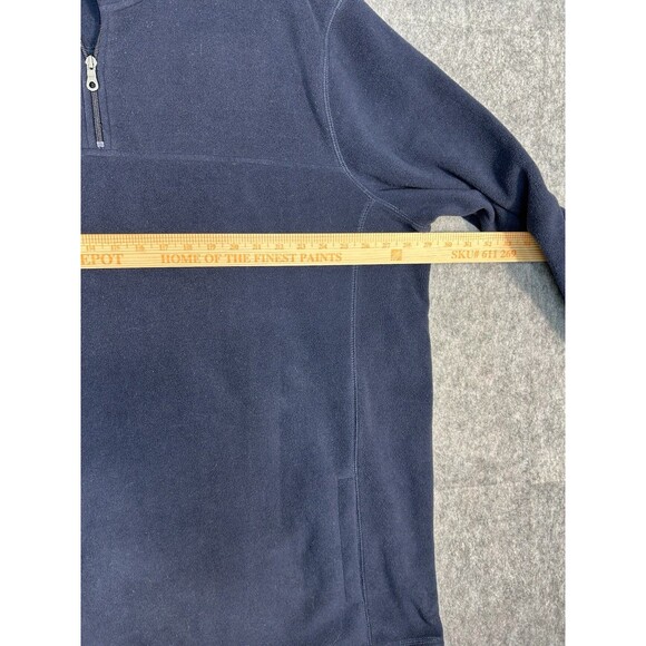 Croft And Barrow Fleece 1/4 Zip Pullover Size 3XLT Navy Blue Soft Thick - Picture 5 of 8